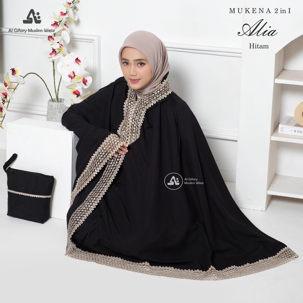 Mukena 2in1 Dewasa Katun Premium Alia