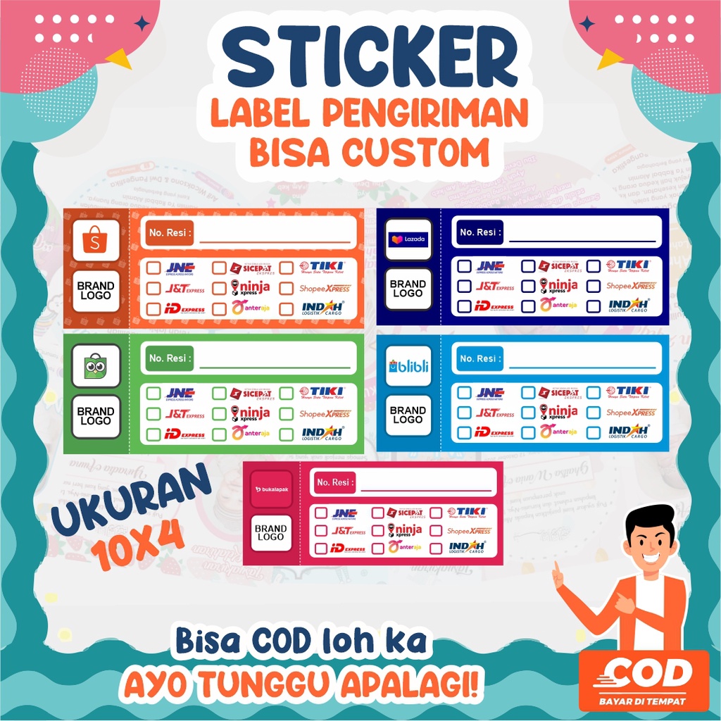 

Stiker Resi Stiker Pengiriman Label Resi murah berkualitas