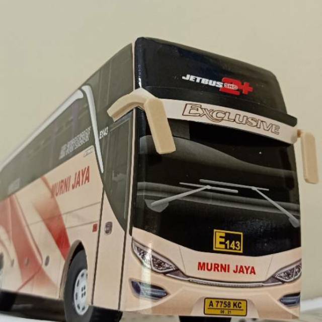 Miniatur Bus bis / mainan bus bis bus Murni jaya