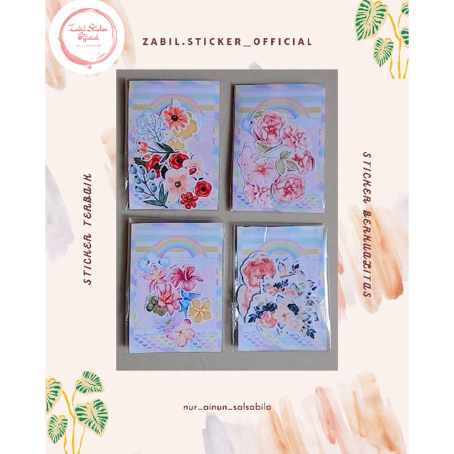 

STICKER FLOWER / STICKER BUNGA / TERMURAH /STICKER ESTETIK / UNTUK LAPTOP, TUMBLR, DLL