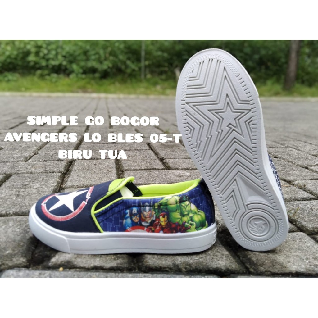 SEPATU ANAK TK-SD GAMBAR AVENGERS TERBARU SIZE 32-35