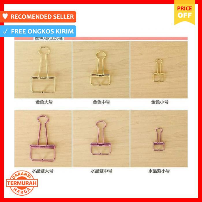 

Klip Kertas - / Penjepit Kertas Transparan 3,2 Cm - Pengikat & Perekat