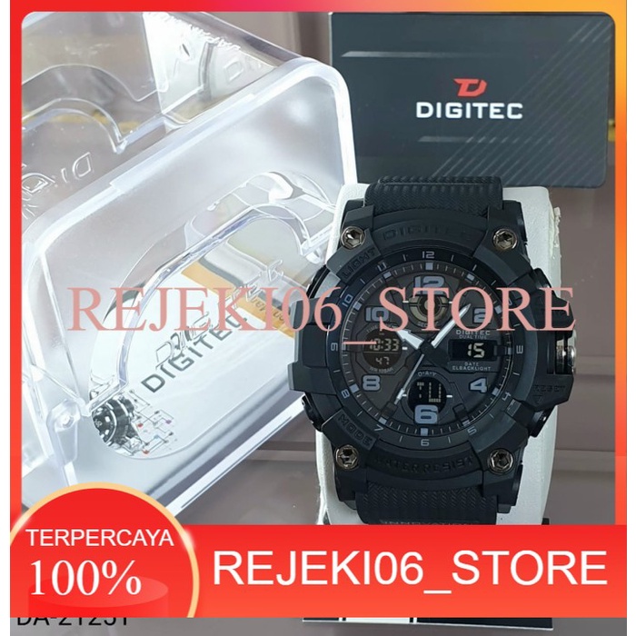 Jual Jam Tangan Digitec Pria Rubber DA2125T DA-2125T BK-4B