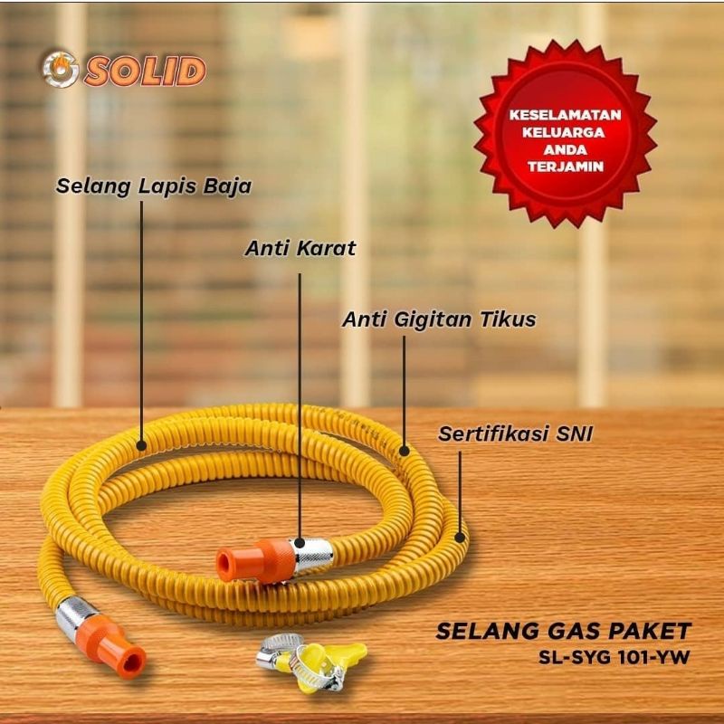 Selang Gas SOLID Premium 1,8 meter