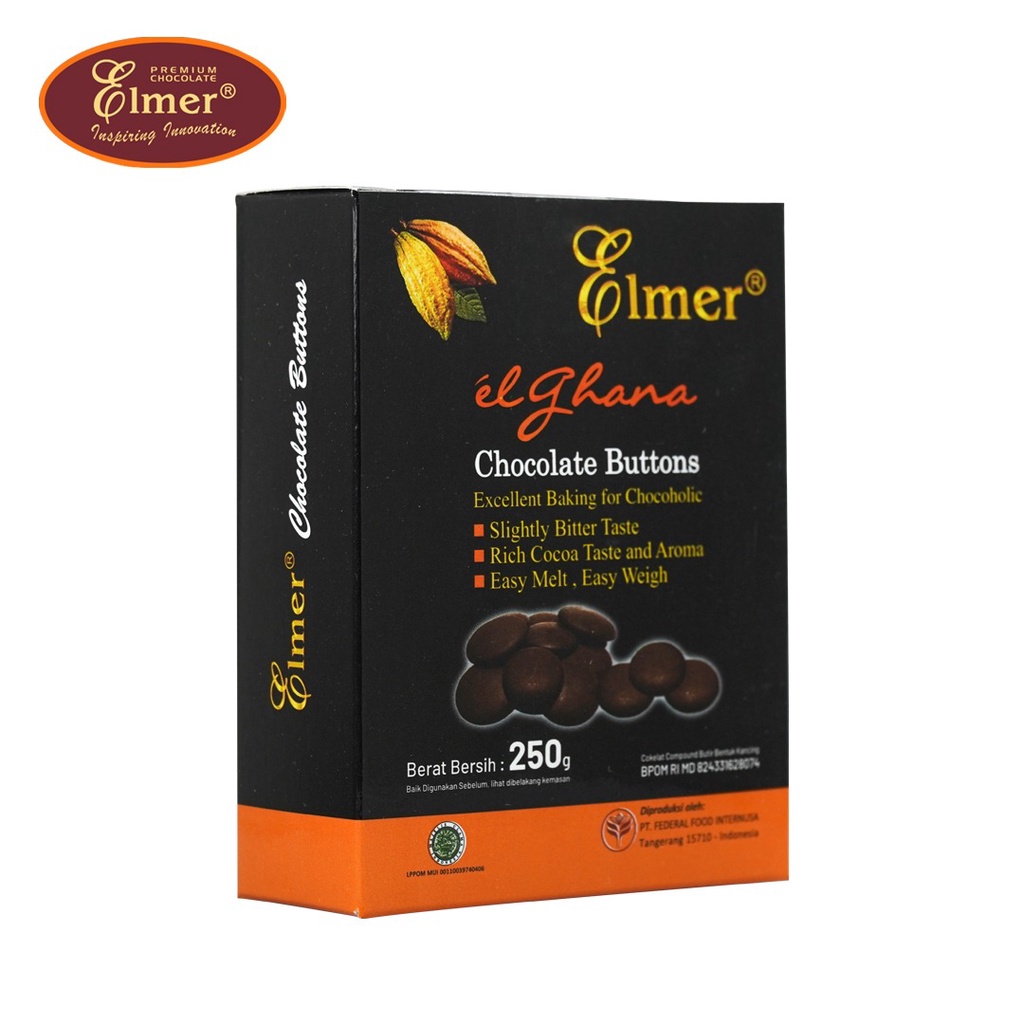 

Elmer Choco Button Elghana 250Gr -Rr