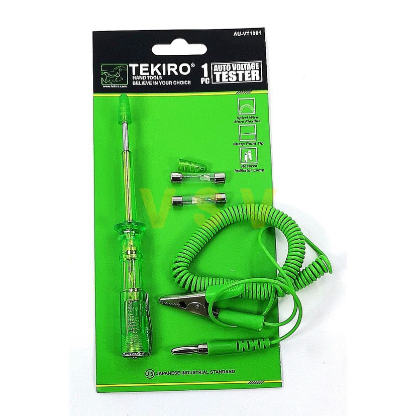 Tespen DC TEKIRO Alat Deteksi Arus Listrik Mobil Motor - Automotive Circuit Tester - Otomotif Testpen Dc TKR - Auto Voltage Tester TEKIRO AU-VT1061