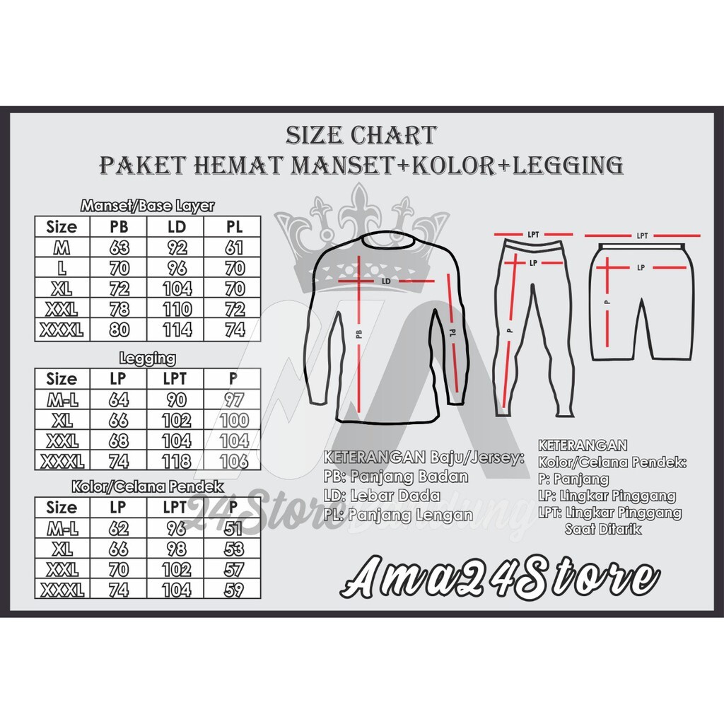 Full Set  Baju Olahraga Pria Manset Baselayer Celana Pendek Legging Outdoor Futsal Gym Lari Sepeda Senam Renang