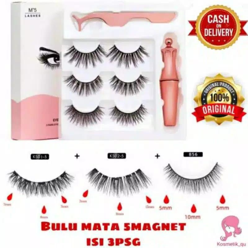 laristerus79 WONDERLASH BULU MATA MAGNET EYELINER set tanpa lem free penjepit bulu matapalsu natural