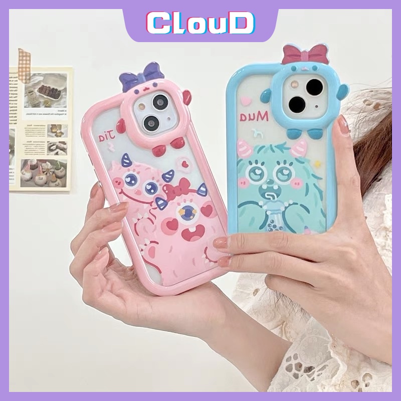 Soft Case TPU Motif Monster 3D Untuk IPhone 11 13 12 Pro MAX 6 6S 7 8 Plus XR X XS MAX SE 2020