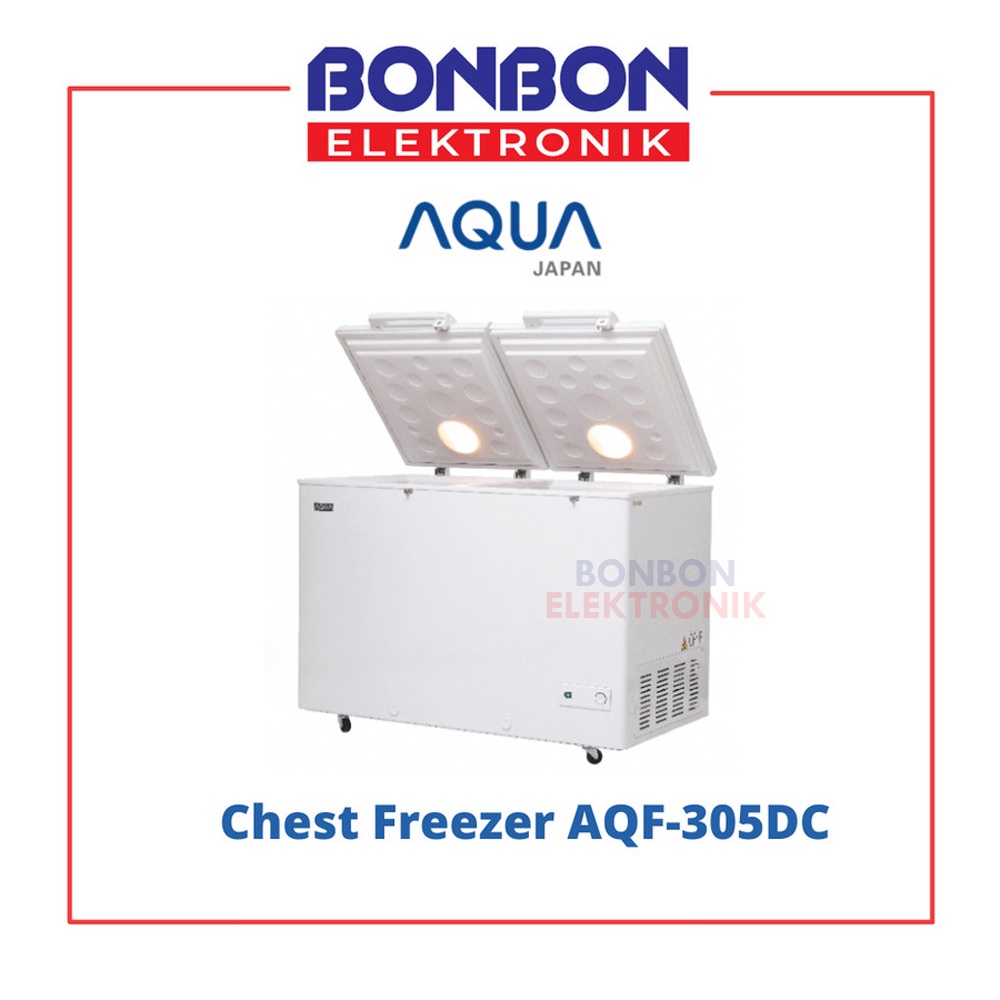 AQUA Chest Freezer 295L AQF-305DC / AQF 305 DC Dual Chamber