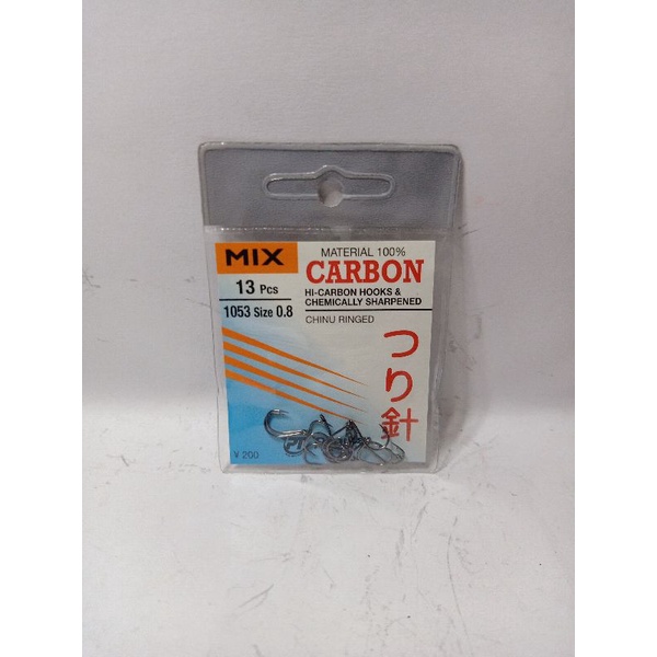kail/hook pancing Mix carbon no 0.8