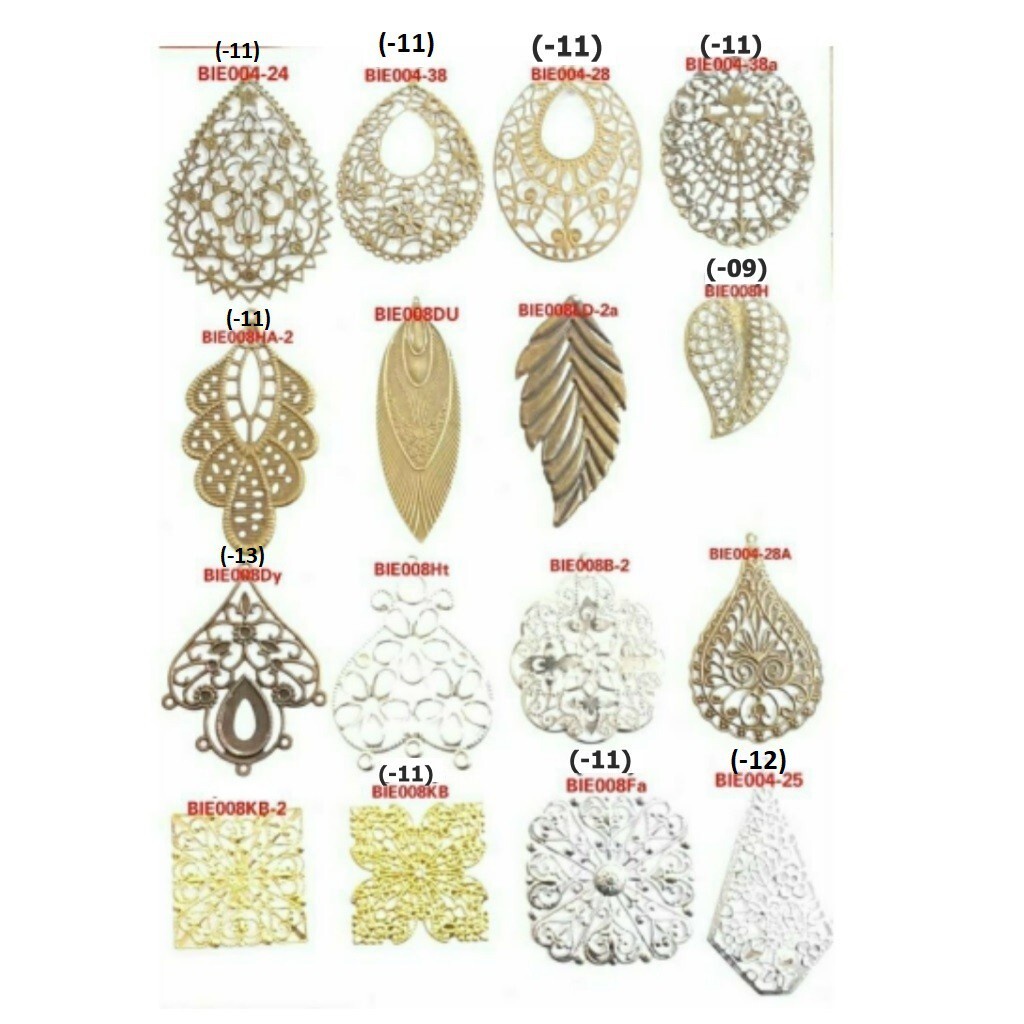 Ornamen Kerangka Lempengan Macam2 Bentuk Type A Harga/Pcs