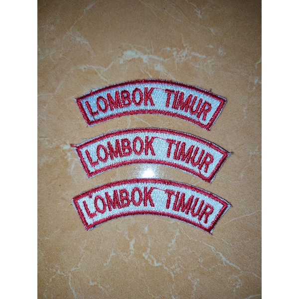 Badge Kwarcab Bordir / Bed Kwarcab Lombok Timur / Badge Lokasi Lombok Timur / Bordir Lombok Timur