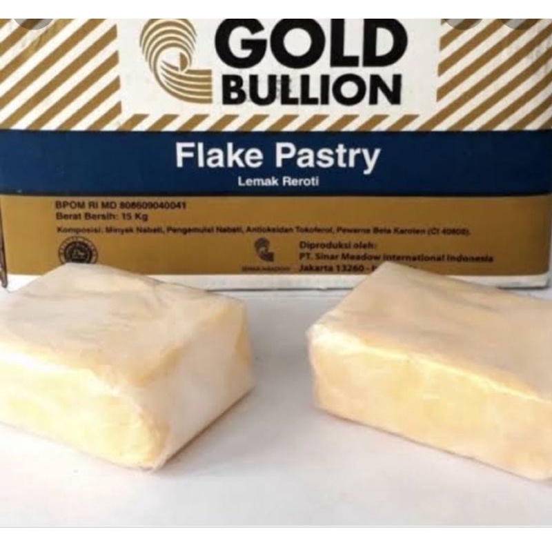 

Flake pastry gold bullion kemasan repack 500gr