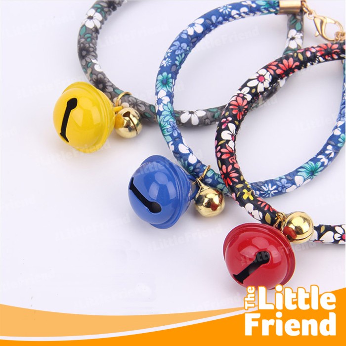 Kalung Anjing Kucing Pet Dog Cat Collar Necklace Japanese Double Bell