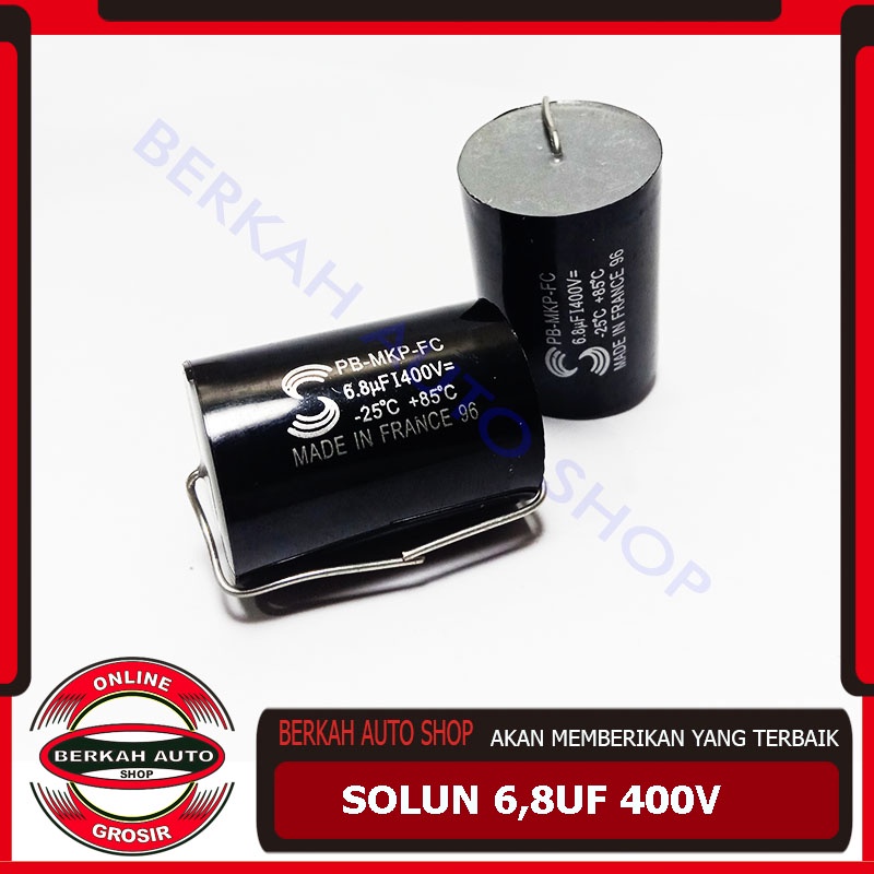 Solun 685 - Kapasitor solun 6.8uf 400volt - Kapasitor Tweeter 6.8 Uf 400V