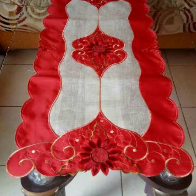 Loper Organdi / Taplak Meja Tamu Organdi