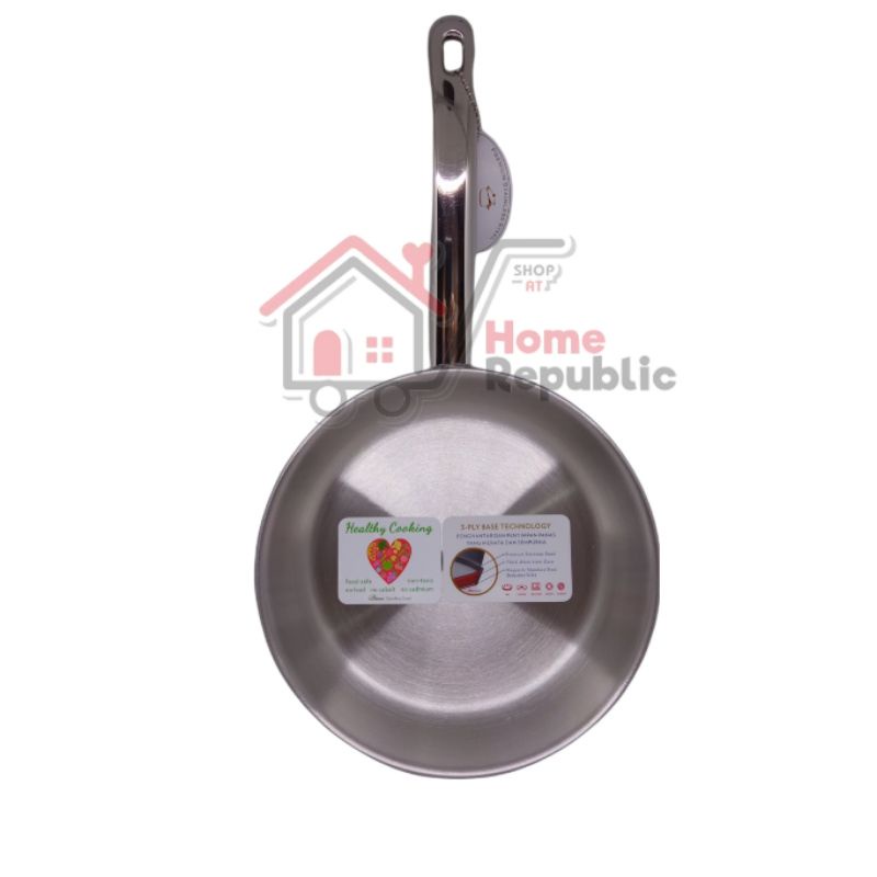 BIMA HERITANCE PRO LITE FRYPAN 3 PLY STAINLESS Penggorengan Stainless BP121820 BP120820-5