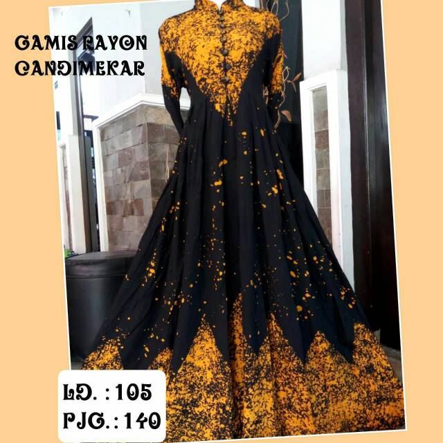 Gamis rayon candi mekar