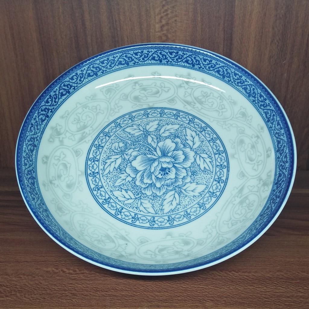 piring unik motif cantik bunga / piring kue / piring keramik / piring saji / piring ceper / plate