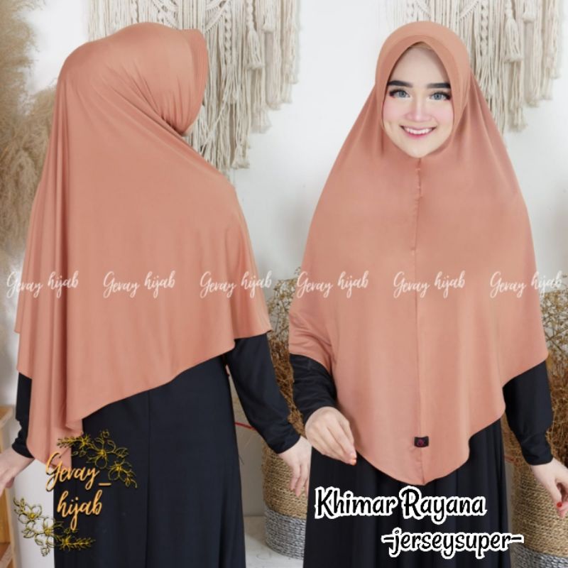 KHIMAR RAYYANA / JILBAB JERSEY PET / JILBAB PET JERSEY / KHIMAR JUMBO / JILBAB INSTAN / KERUDUNG JUMBO / KHIMAR JUMBO