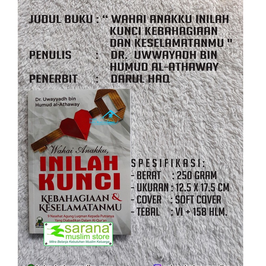 BUKU WAHAI ANAKKU INILAH KUNCI KEBAHAGIAAN DAN KESELAMATANMU