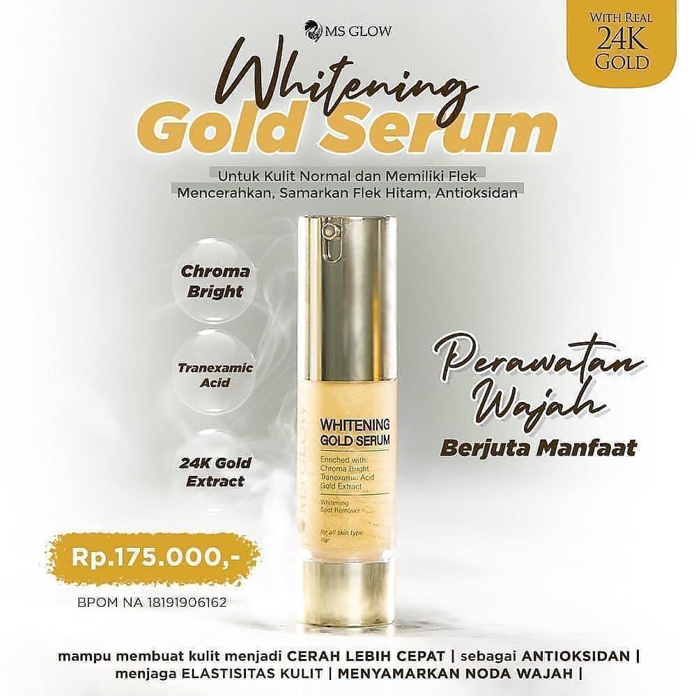 BISA COD] MsGlow SERUM GOLD / MS GLOW SERUM PENGHILANG FLEK