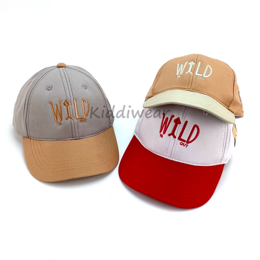 kiddiwear TOPI FASHION ANAK UNISEX / TOPI CASUAL / BASEBALL / TOPI BORDIR WILD