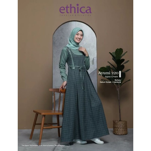 ETHICA Gamis Ayumi 220 - Aqua Green