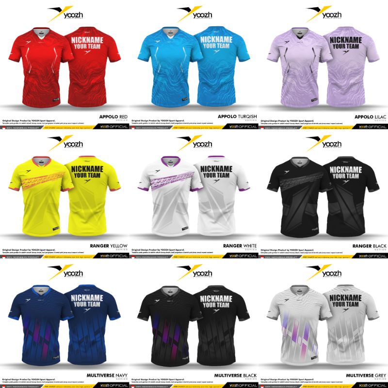 JERSEY YOOZH ORIGINAL FULL PRINTING CUSTOM SUBLIM