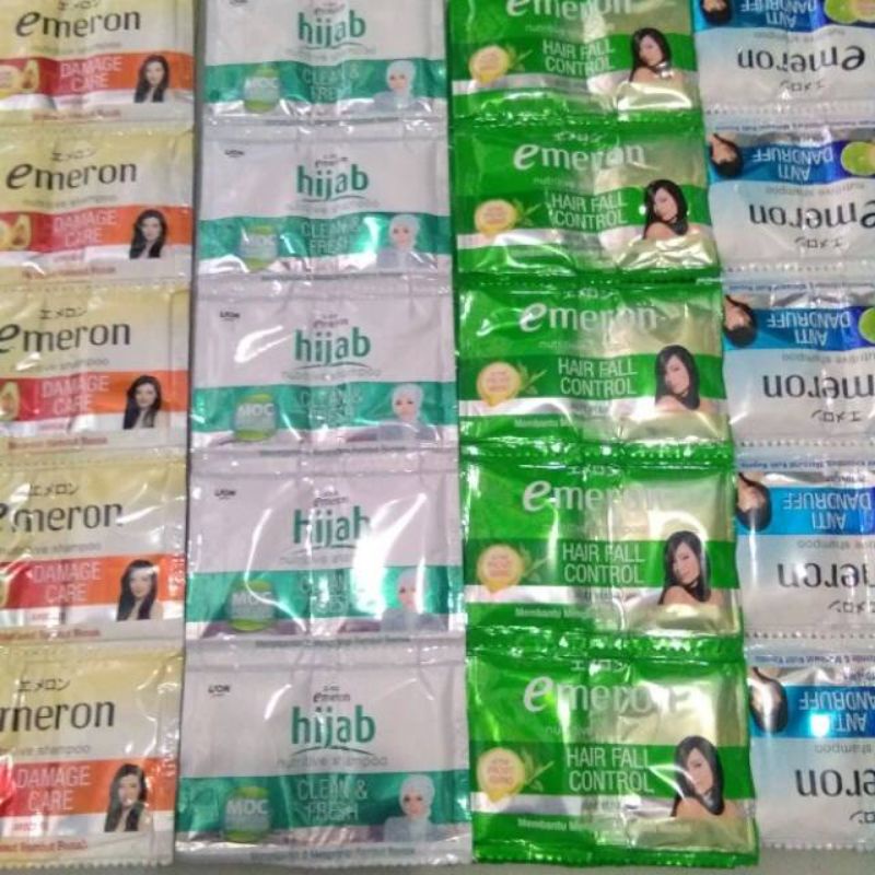 Emeron shampo ll sampo emeron renceng isi 12 pasang