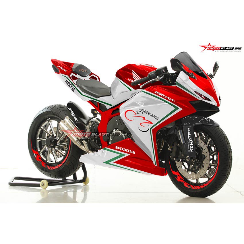 Decal Stiker Motor Full Body Motoblast Honda CBR250RR Livery Tricolor MV Agus V2