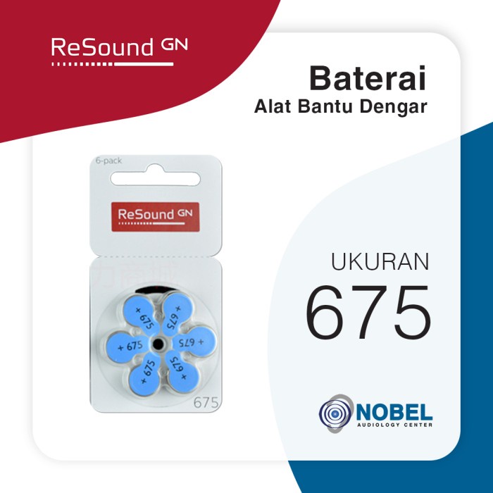 ✨COD✨ Baterai Alat Bantu Dengar Merk GN ReSound - 675