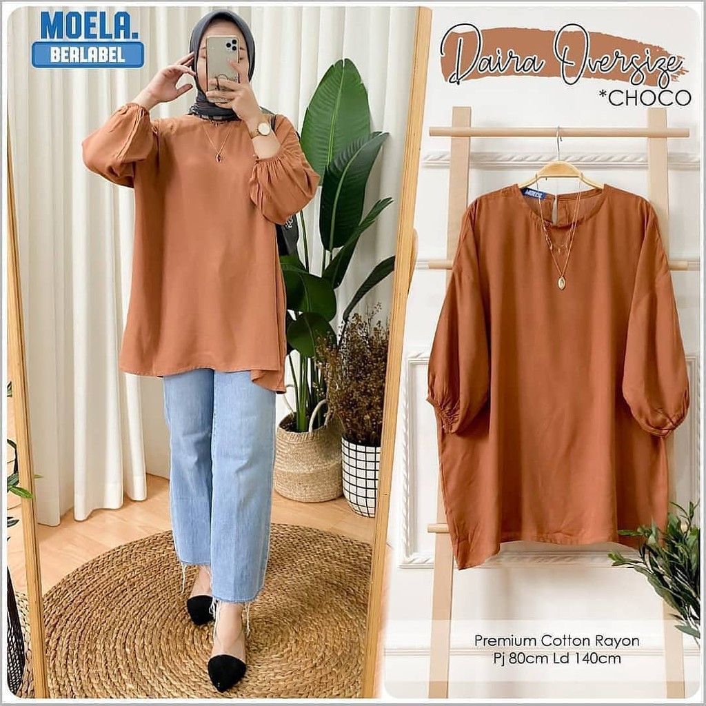 COD || READY || PROMO || 1kg 6pcAtasan wanita jumbo trend 2022 murah || dianra blues katun rayon Ld 