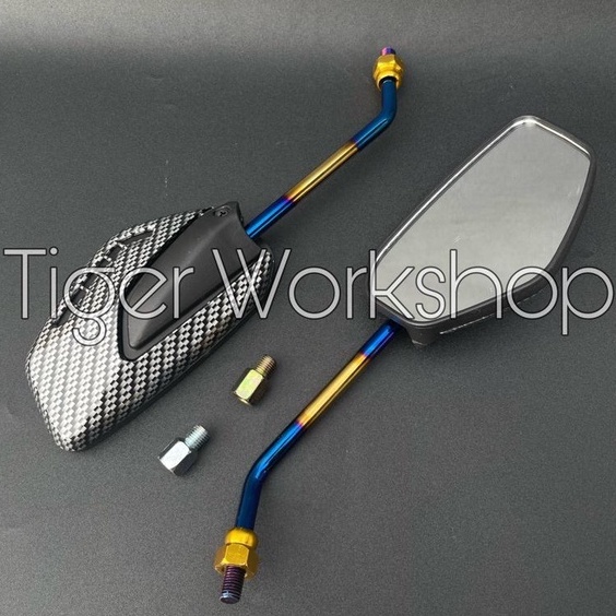 SPION MOTOR TWOTONE KARBON UNIVERSAL UNTUK SEMUA MOTOR