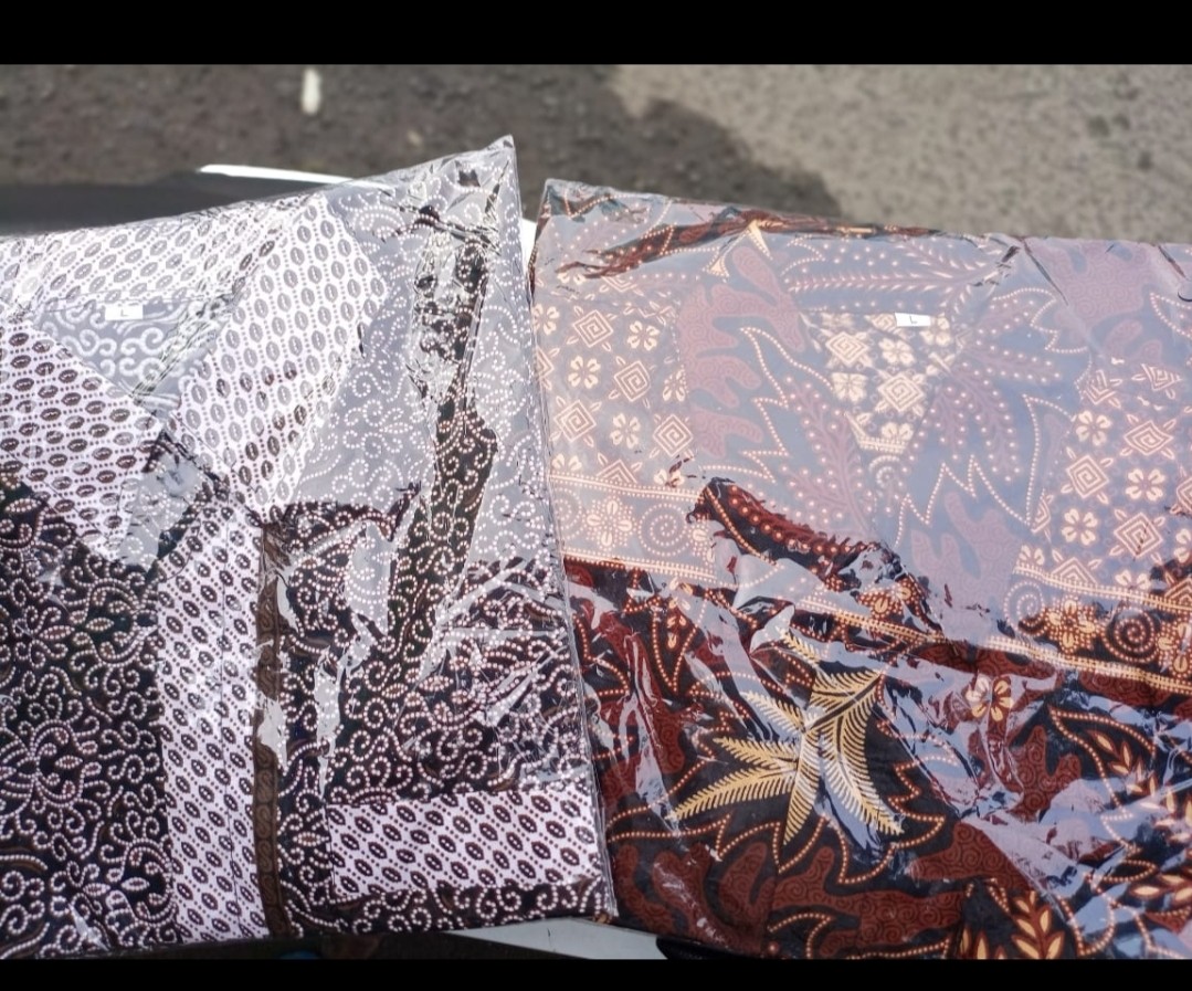 Tey-17 Batik Wanita Asj Sa Hrb026 Kenongo Kemeja Tosca Pendek