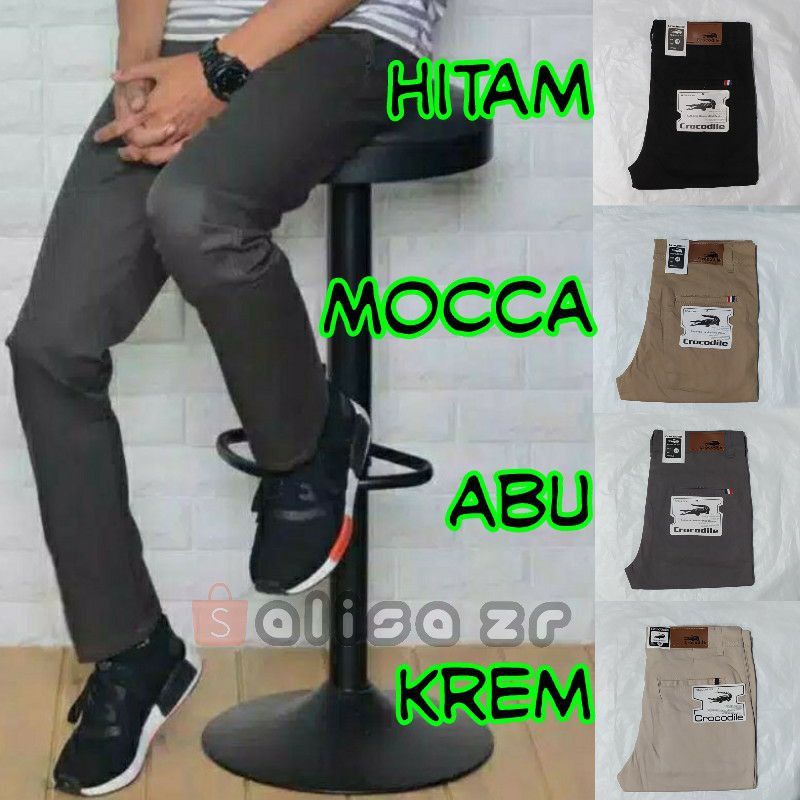 Celana Chinos panjang pria/celana kain slimfit 27-38