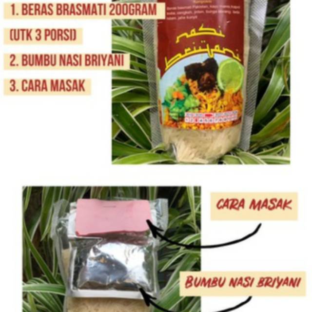 

NASI BRIYANI INSTAN + BUNGKUS BUBBLEWRAP