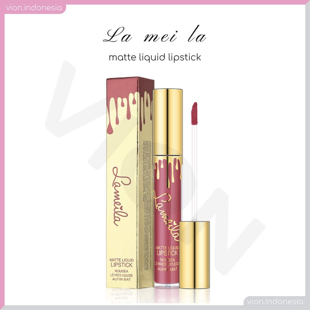 LAMEILA Matte Liquid Lipstick Cair 6 Warna Matte Tahan Lama Lip Gloss Original LA010