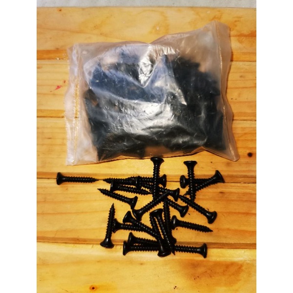 sekerup skrup drywall untuk kayu 6x1 hitam