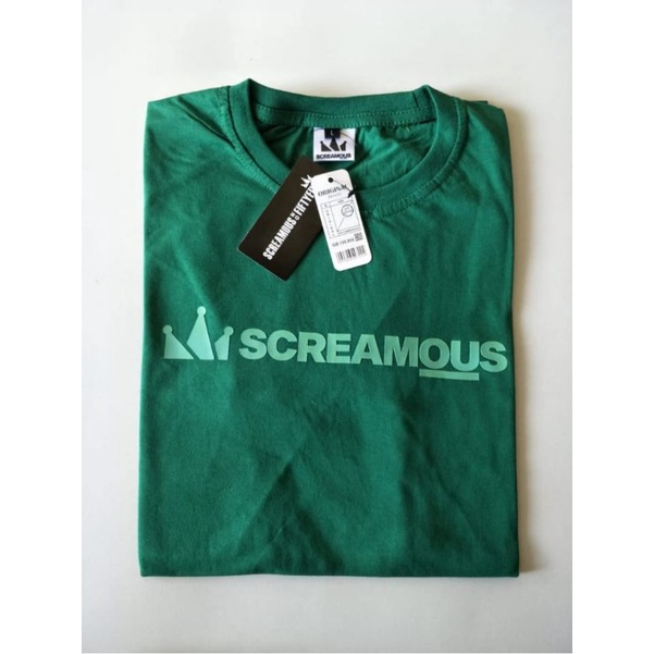 BAJU KAOS PRIA SCREAMOUS SURFING PREMIUM BIG SIZE WARNA HIJAU