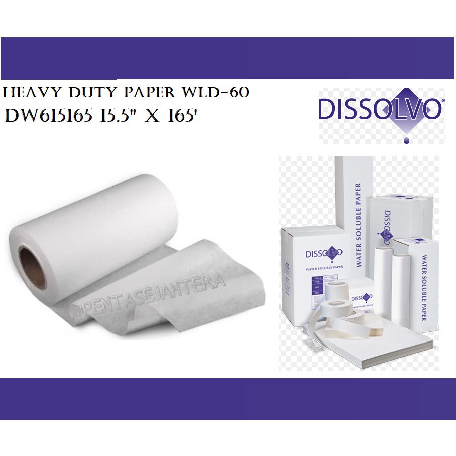 

Dissolvo Heavy Weigh Paper Wld-60 Dw615165 15.5" X 165'