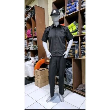 Safari PSH COKLAT lengan Pendek | Seragam PSH satpam coklat lengan Pendek | Safari coklat pendek | S