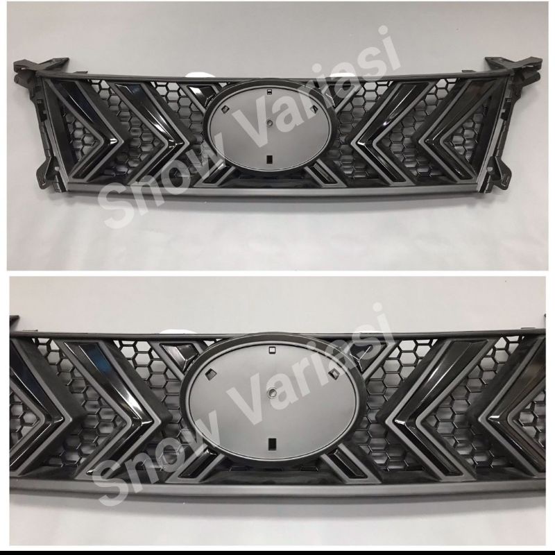 Gril Grill Front grille cover xtivo fortuner 2016 2018  hitam kilap doff lis hitam JSL