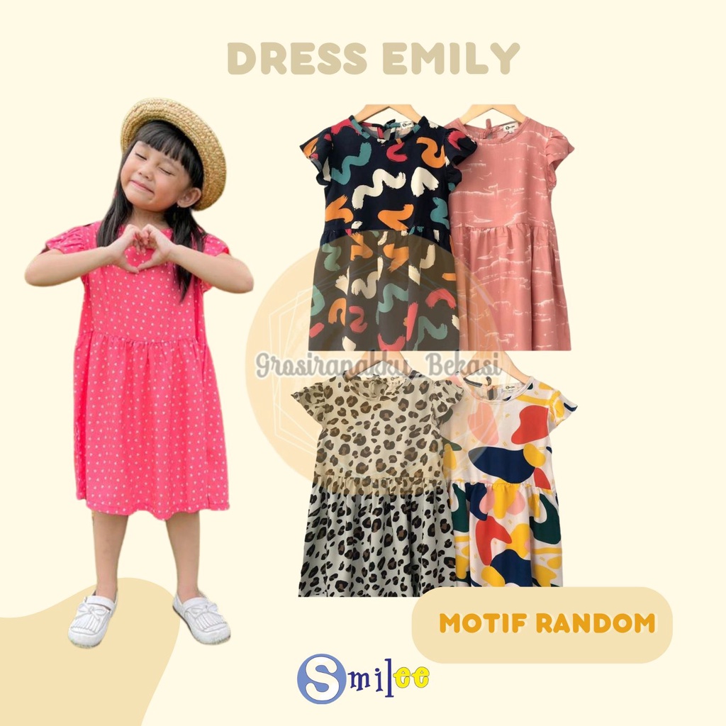 Daster Rayon Anak Smilee Emily Size 1-5thn