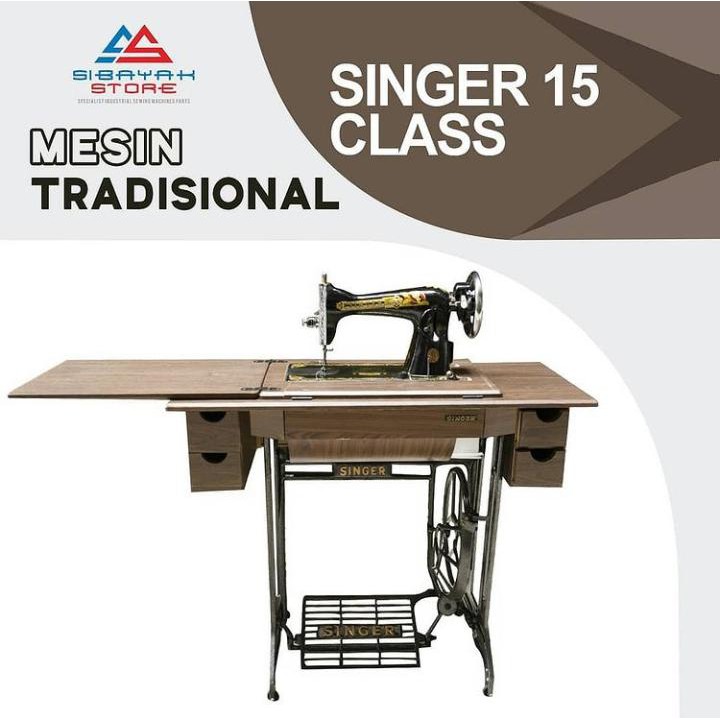 Mesin Jahit Manual / Dayung / Tradisional Singer Class 15 (FULL SET)