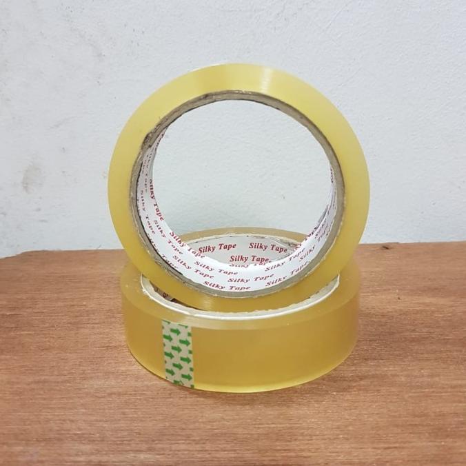

jual Lakban Bening / Solasi / Solatip / OPP 1 inch 24 mm x 72 Y Silky diskon