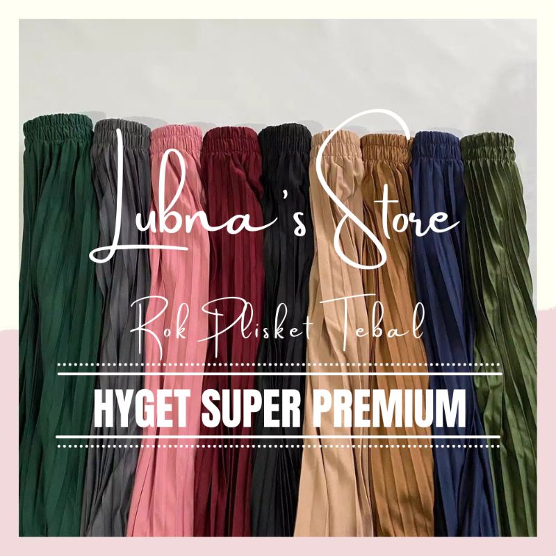 Grade A | Rok Plisket Super Premium | Rok Plisket Tebal Panjang Jumbo | Rok