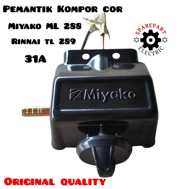 PEMANTIK KOMPOR COR MIYAKO ML 288 ORIGINAL / MESIN PEMANTIK + BOX BATOK UNTUK KOMPOR GAS COR