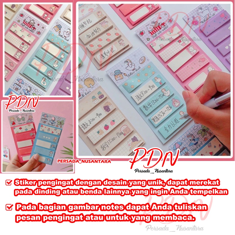 STICKY NOTE NOTES AESTHETIC TO DO LIST MEMO PAD STICKY STIKY STIKI STIK NOTE NOTES LUCU KERTAS MEMO PAPER TEMPEL CATATAN KERTAS MOTIF PASTEL MEMOPAD NOTEPAD NOTE NOTES KOREA PERLENGKAPAN TULIS MENULIS AESTHETIC KARAKTER LUCU PN86